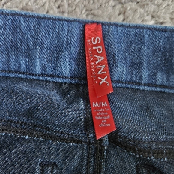 SPANX Womens Blue Jeans Sz Medium Tummy Control - Picture 7 of 7